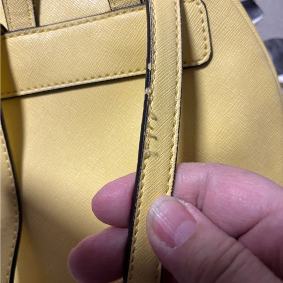 Guess Yellow Mini Backpack - Picture 6 of 11